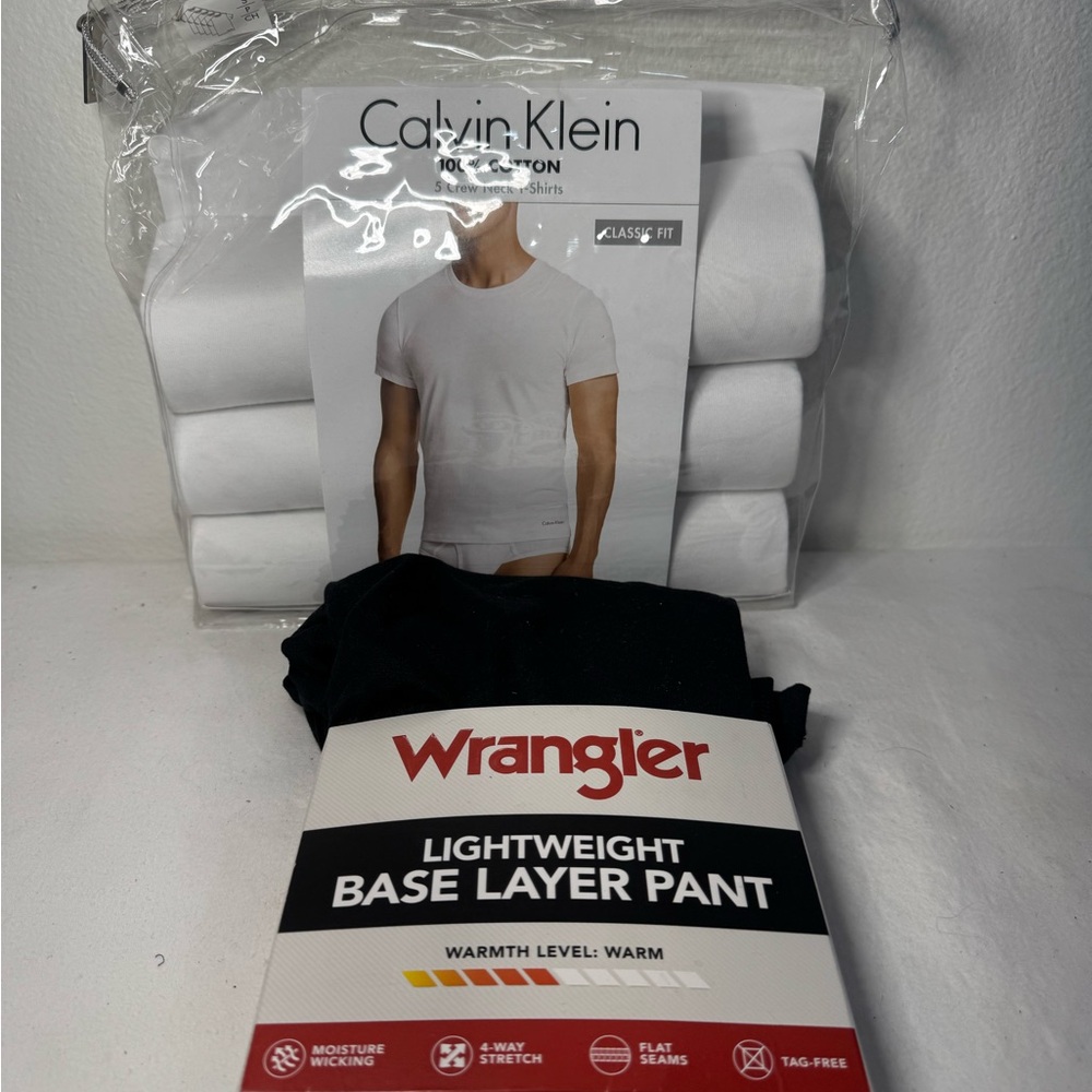 Calvin Klein White Crew Neck Undershirts